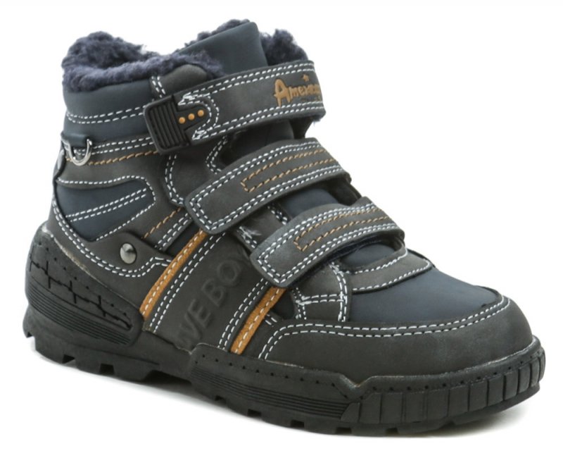 American Club ES51-19 modré detské zimné topánky | ARNO-obuv.sk - obuv s tradíciou