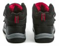 American Club HL33-20 čierno červené detské zimné topánky | ARNO-obuv.sk - obuv s tradíciou