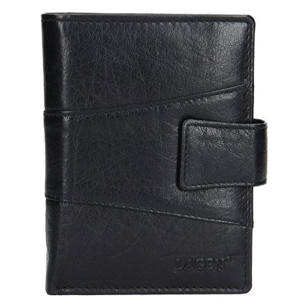 Pánska peňaženka vyrobená z pravej prírodnej kože. Rozmery peňaženky: 12,5 cm x 9 cm. Kolekcia Lagen Exclusive Class