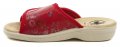 Medi Line 1418 červené kvetované dámske zdravotné nazouváky | ARNO-obuv.sk - obuv s tradíciou