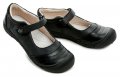 Wojtylko 3BA50921 čierne dievčenské baleríny s pásikom | ARNO-obuv.sk - obuv s tradíciou