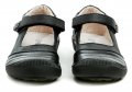 Wojtylko 5BA50921 čierne dievčenské baleríny s pásikom | ARNO-obuv.sk - obuv s tradíciou