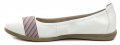 Jana 8-22106-26 white dámske nadmerné baleríny šírka H | ARNO-obuv.sk - obuv s tradíciou
