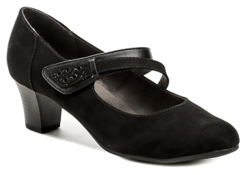 Jana 8-24464-26 čierne dámske lodičky šírka H | ARNO-obuv.sk - obuv s tradíciou