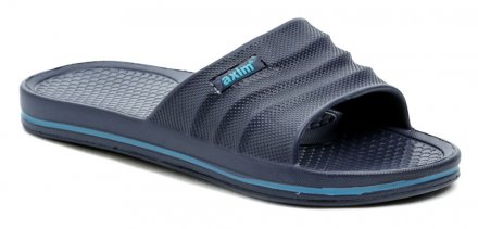 Pánska letné rekreačné nazúvacie plážová obuv, vyrobená zo syntetického materiálu.
