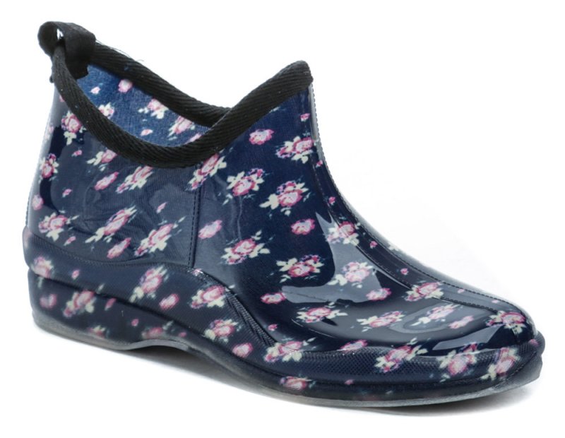Wojtylko 7G4621G modré kvety nízke dámske gumáky | ARNO-obuv.sk - obuv s tradíciou