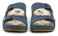 Medi Line S183-002 navy pánske zdravotné papuče | ARNO-obuv.sk - obuv s tradíciou