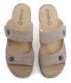 Wojtylko 7KL13320I béžové dámske nazouváky | ARNO-obuv.sk - obuv s tradíciou