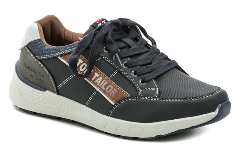 Tom Tailor 1182405 modré pánske poltopánky | ARNO-obuv.sk - obuv s tradíciou