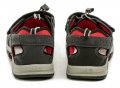 KAMIK ISLANDER čierno červene sandále | ARNO-obuv.sk - obuv s tradíciou