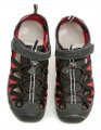 KAMIK ISLANDER čierno červene sandále | ARNO-obuv.sk - obuv s tradíciou