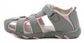 Axim 3S1116 šedo ružové detské sandále | ARNO-obuv.sk - obuv s tradíciou