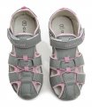 Axim 5S1116 šedo ružové detské sandále | ARNO-obuv.sk - obuv s tradíciou