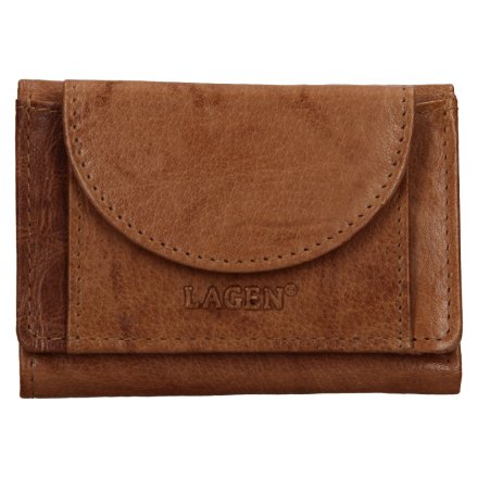 Unisex peňaženka vyrobená z pravej prírodnej kože. Rozmery peňaženky: 10 cm x 7 cm. Kolekcia Lagen Exclusive Class.