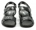 IMAC 708220 čierne dámske sandále na kline | ARNO-obuv.sk - obuv s tradíciou
