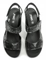 IMAC 708220 čierne dámske sandále na kline | ARNO-obuv.sk - obuv s tradíciou