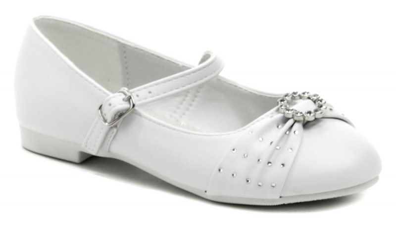 American Club KOM13-19 biele dievčenské črievičky | ARNO-obuv.sk - obuv s tradíciou