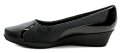 Piccadilly 144074-5 čierne dámske lodičky na klínu | ARNO-obuv.sk - obuv s tradíciou