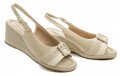 Piccadilly 408166-1 béžové dámske sandále na kline | ARNO-obuv.sk - obuv s tradíciou
