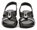 Piccadilly 416086-4 čierne dámske sandále na kline | ARNO-obuv.sk - obuv s tradíciou