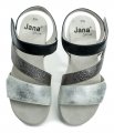 Jana 8-28264-26 strieborné dámske sandále šírka H | ARNO-obuv.sk - obuv s tradíciou