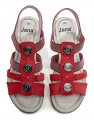 Jana 8-28165-26 červené dámske sandále šírka H | ARNO-obuv.sk - obuv s tradíciou