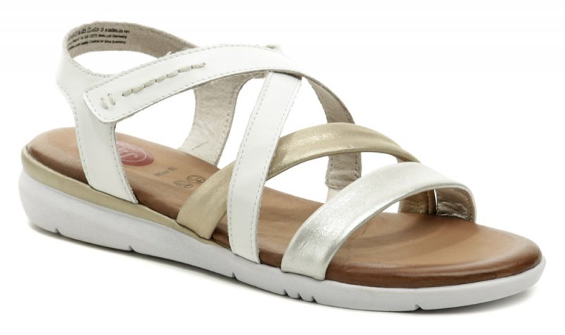 Jana 8-28205-26 bielo striebornej nadmerné sandále šírka H | ARNO-obuv.sk - obuv s tradíciou
