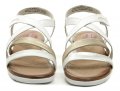 Jana 8-28205-26 bielo striebornej nadmerné sandále šírka H | ARNO-obuv.sk - obuv s tradíciou