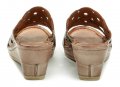 Karyoka 1518 béžové dámske nazouváky na kline | ARNO-obuv.sk - obuv s tradíciou