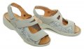 Axel AX2443 šedé dámske zdravotné sandále šírka H | ARNO-obuv.sk - obuv s tradíciou