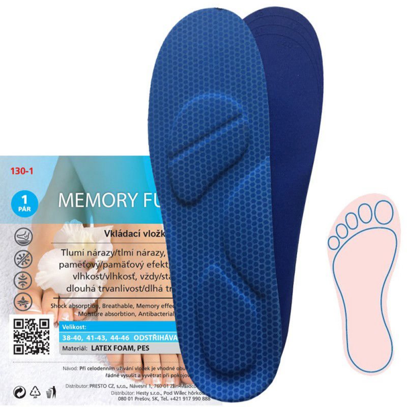 Dr. Grepl MEMORY FUSBET vkladacie vložky s pamäťou | ARNO-obuv.sk - obuv s tradíciou