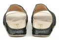 Amulet AM389 čierne dámske nazouváky na klínku | ARNO-obuv.sk - obuv s tradíciou