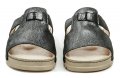 Amulet AM389 čierne dámske nazouváky na klínku | ARNO-obuv.sk - obuv s tradíciou