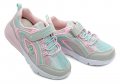 American Club RL18-21 šedo ružové dievčenské tenisky | ARNO-obuv.sk - obuv s tradíciou