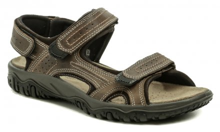 Pánska letná kožená vychádzková sandálová obuv, vyrobená z pravej prírodnej kože.