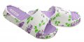 Scandi 280-0044-S1 bielo fialové dámske plážovky | ARNO-obuv.sk - obuv s tradíciou