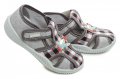 Vi-GGA-Mi šede detské plátené papučky MICHAS | ARNO-obuv.sk - obuv s tradíciou