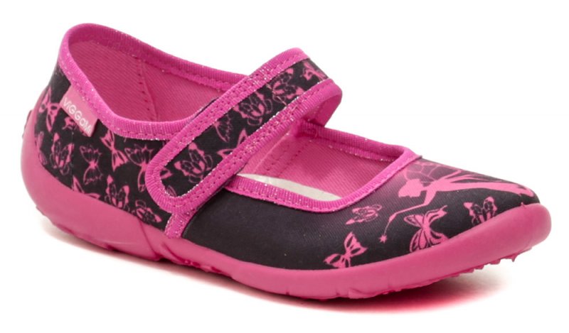 Vi-GGA-Mi fialovo čierne dievčenské baleríny ROZALKA | ARNO-obuv.sk - obuv s tradíciou