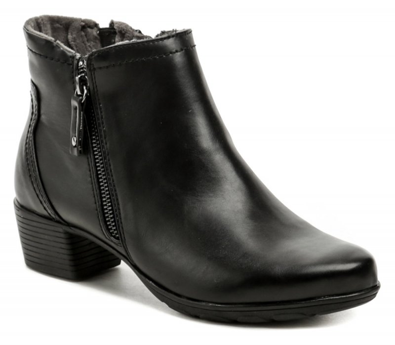 Jana 8-25373-27 čierne dámske zimné topánky šírka H | ARNO-obuv.sk - obuv s tradíciou
