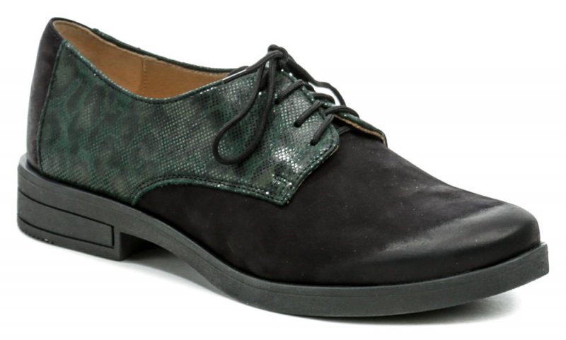 Mintaka 3343 čierno zelené dámske poltopánky | ARNO-obuv.sk - obuv s tradíciou