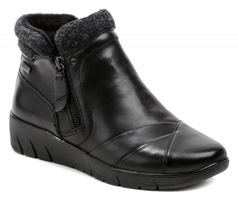 Jana 8-26411-27 čierne dámske zimné topánky šírka H | ARNO-obuv.sk - obuv s tradíciou