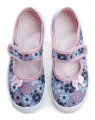 Vi-GGA-Mi detské modro ružové baleríny Greta kvet | ARNO-obuv.sk - obuv s tradíciou
