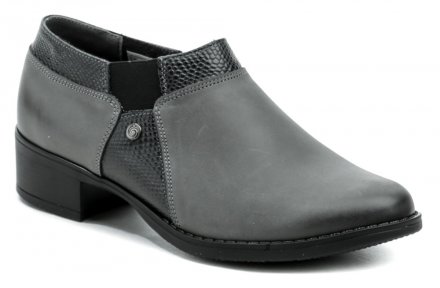 Dámska celoročná vychádzková obuv so zapínaním na zips, vyrobená z kvalitnej pravej prírodnej kože.