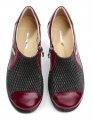 Mintaka 732 čierna bordo dámske poltopánky | ARNO-obuv.sk - obuv s tradíciou