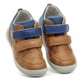 Wojtylko 1T21002a hnedo modré detské poltopánky | ARNO-obuv.sk - obuv s tradíciou
