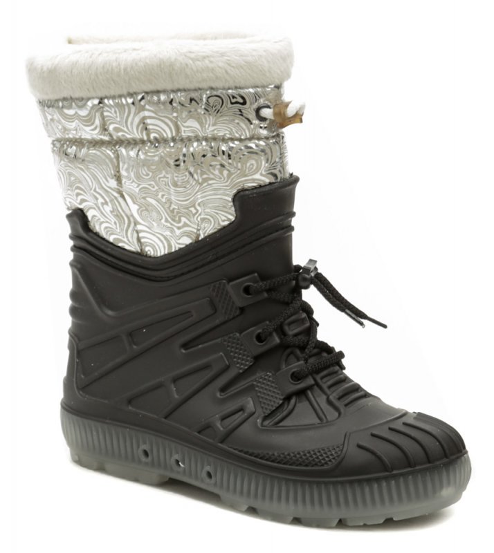 Top Lux 9523 čierno strieborné dámske snehule | ARNO-obuv.sk - obuv s tradíciou