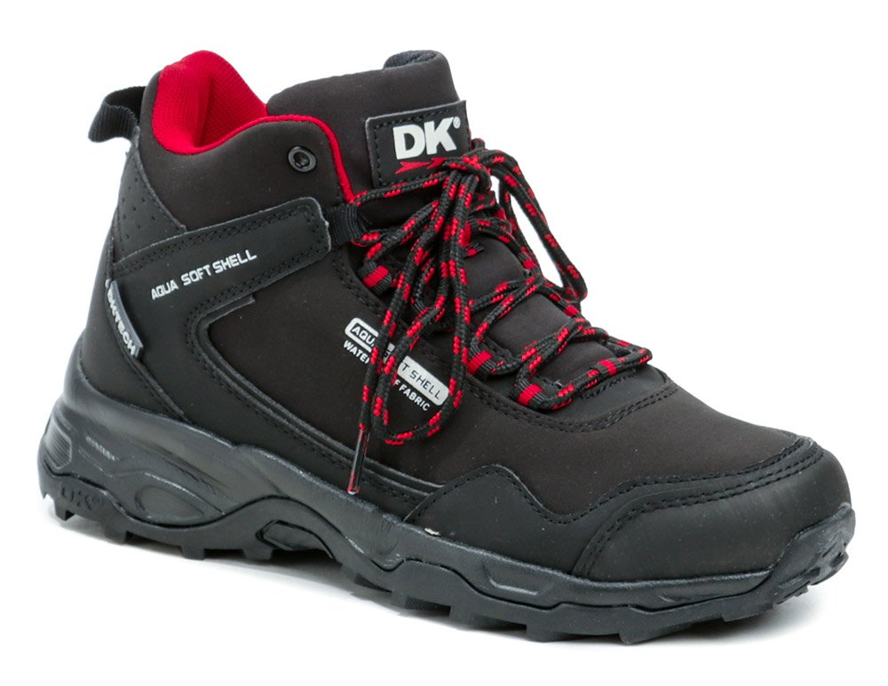 DK 1029 čierno červené dámske outdoor topánky EUR 38
