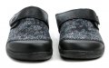 Medi Line 1468 čierne dámske zdravotné nazouváky | ARNO-obuv.sk - obuv s tradíciou