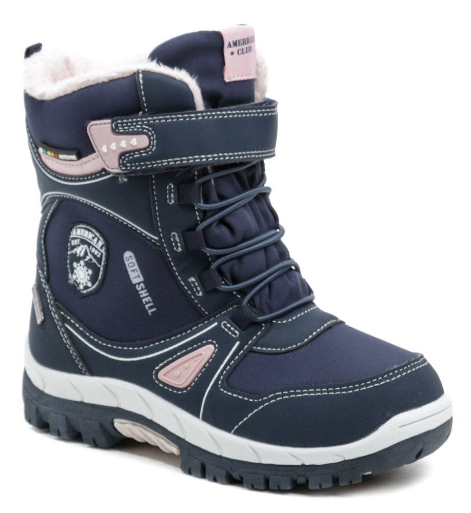 American Club RL-23-21 modro ružové detské zimné topánky EUR 29