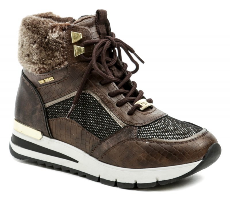 Tom Tailor 2191608 hnedé dámske zimné topánky | ARNO-obuv.sk - obuv s tradíciou